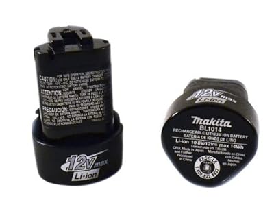 Makita BL1014 Lithium Ion 12 Volt Battery 2 Pack (Supplied by Authorized Makita Dealers)