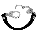 Suede Handcuff Bracelet - Silver Emitations