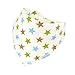 Baby Bandana Bibs By Little Cheeky (set of 4) Pure Cotton-Absorbent-Unisex-Adjustable-with non-metal Snaps