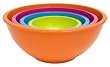 Zak Designs Asorted Orange Brights, Set of 4 Bowls