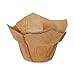 Welcome Home Brands TG0034 Kraft Low-Crown-Tulip Swedish Grease-Proof Paper Baking Cup 2 Inch Diameter x 2.5 Inch High - Pack of 100