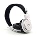 GranVela® A809 Lightweight Foldable Stereo Headphones Adjustable Headband Kids Headsets with Built-in FM Radio, Micro SD Card Player,3.5mm Jack for iPhone, iPad, Android, PC and More (White)