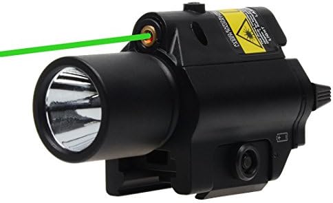 KINGMAK Metal Hunting LED Flashlight Green Laser Sight 20mm Rail for Glock 17 Gdee