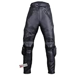 Motorcycle RACING ARMOR LEATHER PANTS w/ Slider 34w 30i # motorcycle pants leather