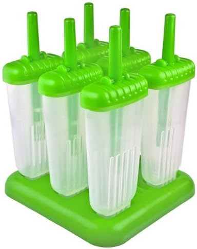 Groovy Ice Pop Molds, Spring Green - Set of 6