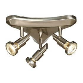 Shuttle - 3 Light Track Spot Mini Pendant Lighting Fixture - Brushed Nickel - B4693 by Artcraft