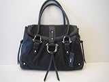 DKNY (Donna Karan New York) Logo Satchel in Black