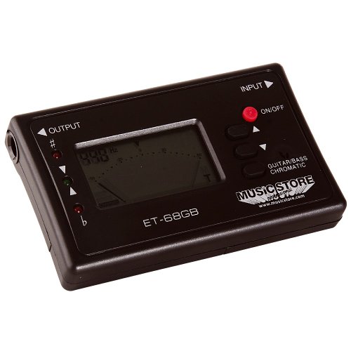 Music Store ET-68GB, Stimmgerät/Tuner Gitarre & Bass, Schwarz