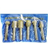 Buy 6 BIG Diamond Burrs 1 4 Mandrel Rotary Tool Bits for Dewalt and Makita Cordless...