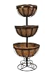 CobraCo 3TFP-B 3-Tier Floor Planter with 12-, 14-, and 16-Inch Baskets