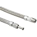 Hose Master Stainless Steel 316 Flexible Metal Hose Assembly, Stainless Steel 316 Hex NPT Male x Stainless Steel 316 FJIC Swivel
