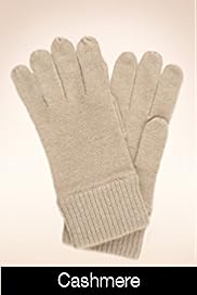 Pure Cashmere Plain Knitted Gloves