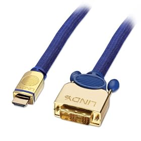 2m Premium Gold HDMI to DVI-D Cable