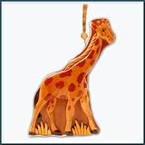 Hawaiian Wood Christmas Ornament Giraffe