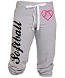 Softball Capri with Heart Shaped Softball Juniors Sizes