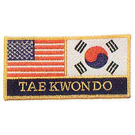 USA and KOREA Taekwondo Patch