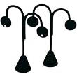 2 Black Velvet Earring Tree Hoop Stud Showcase Displays 4.75"