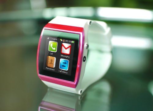 GSM & Bluetooth Smart Watch Wrist Wrap Watch Dialing Phone with Camera Touch Screen for IOS Iphone Android Smartphone Samsung Smartphone(White)