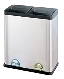 Organize It All Organize It All Stainless-Steel Step-On 16-Gallon Recycle Bin