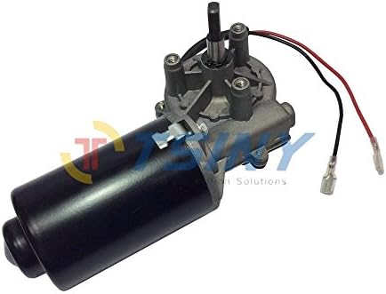 TSINY High Torque 24V DC Electric Reversible Gear Motor for Volume Gate Garage Door Parts (24V 50RPM/Left Gear-Box)