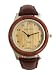 Tense Unisex Round Rose Wood w/ Leather Band Watch G7511RS