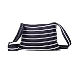 Zip It Studio (ZBD) - Medium Shoulder Bag - Black + Silver Zipper