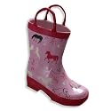 Hatley - Girls Prancing Horses Rubber Boots, Pink