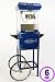 Deluxe 6oz Blue Popcorn Maker Machine by Paramount Entertainment - New Full Size 6 oz Popper & Cart
