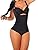 Camellias Seamless Firm Control Shapewear Open bust Bodysuit Body Shaper Black