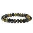 10mm Rondelle Stretch Bracelet - Yellow Turquoise