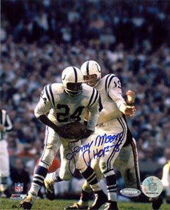 Lenny Moore Signed Baltimore Colts 8x10 Photo - HOF 75