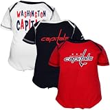 Washington Capitals Reebok 3-Pack Newborn Onesie Set (6-9 Months)