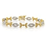 14K TT Diamond Bracelet