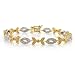 14K TT Diamond Bracelet