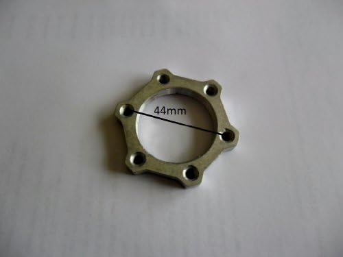 E-bike double hub nut / thread Disc brake rotor adaptor mount left Alum 2 sizes: Diameter 44mm / Diameter 48mm