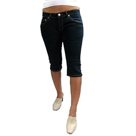 Levis Ladies Capris 501 Jeans-Blue