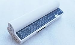 Netbook replacement Battery for Asus Eee PC 900A 900HD 900HA 701SD AL22-703 Battery 6-cell 6600mAh -- Color: White