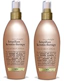 OGX Ever Straight Brazilian Keratin Therapy Flat Iron Spray (6 Ounce)