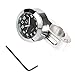 FeelGlad (TM) Universal Waterproof Motorcycle Handlebar Black Dial Clock Noctilucent 7/8