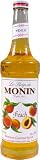 Monin Flavored Syrup, Peach, 33.8-Ounce Plastic Bottles (Pack of 4)