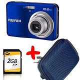 eHome Bundle: Fuji A170 Blue Digital Camera + Case + 2GB SD card Bundle (Fujifilm Finepix A170 10.2MP 3xOptical Zoom 2.7 LCD)