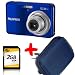 Electronics : eHome Bundle: Fuji A170 Blue Digital Camera + Case + 2GB SD card Bundle (Fujifilm Finepix A170 10.2MP 3xOptical Zoom 2.7" LCD)