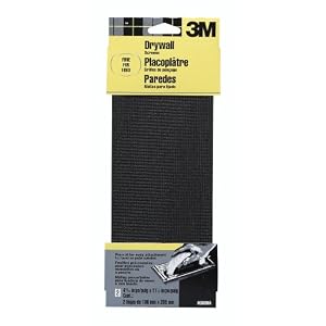 3M 9089NA Drywall Sanding Screen, 4 3 16in x 11 1 4 in, 2-Sheet Fine-Grit by 3M
