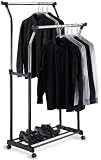 DOUBLE ADJUSTABLE GARMENT RACK