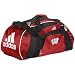 Adidas Wisconsin Badgers Cardinal Team Logo Gym Duffel Bag