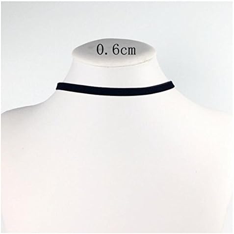 LONERS 1 PCS Women Classic Black Velvet Choker Necklace (0.6cm)