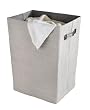 WENKO 2430015100 W�schesammler Cool Grey - faltbar, 40 x 53 x 30 cm, hellgrau