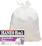 Handi-Bag Super Value Pack, 8gal, .6mil, 22 x 24, White, 130/Box