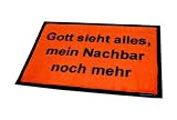 Produkt-Bild: Fu&szlig;matte Fussmatte Gott sieht alles, mein Nachbar...
