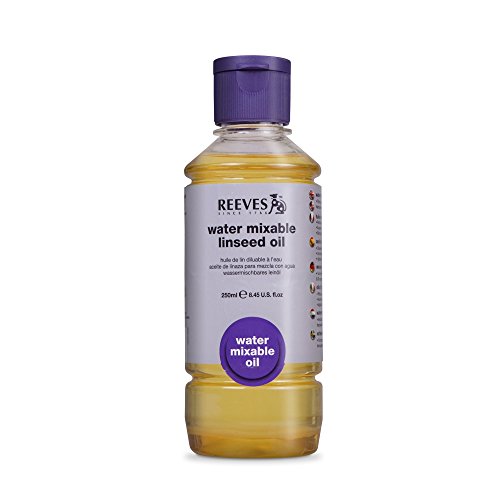 Reeves Water Mixable Linseed Oil 250ml Plastic Bottle
